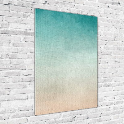 Glasbild vertikales Rauch