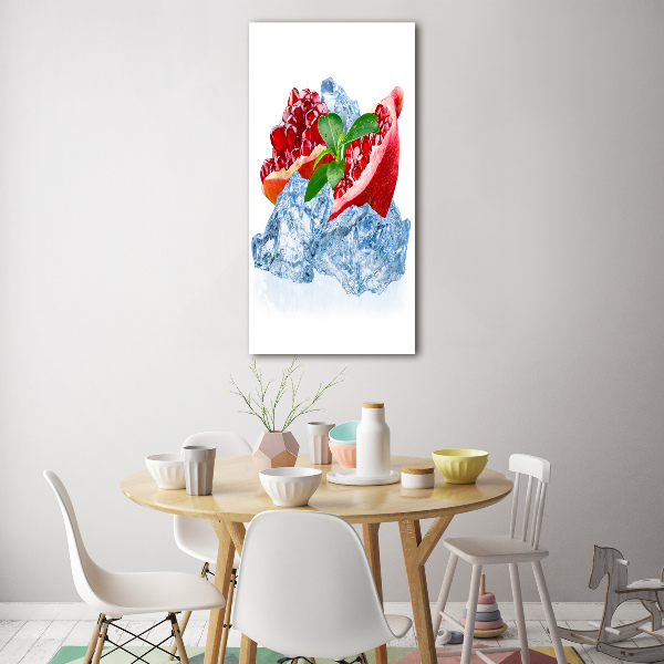 Bild aus glas vertikales Granate