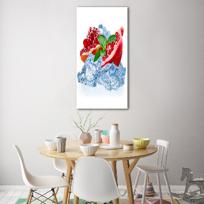 Bild aus glas vertikales Granate