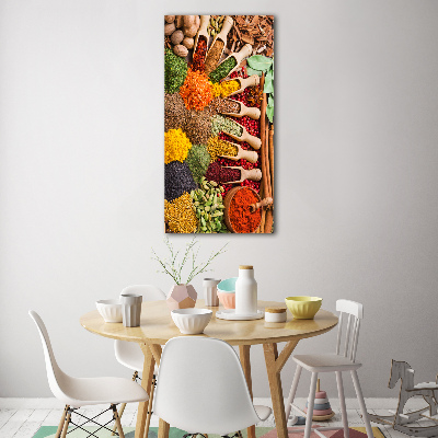 Foto auf glas vertikales Gewürze