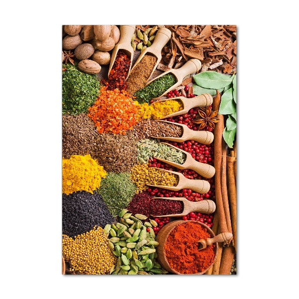Foto auf glas vertikales Gewürze