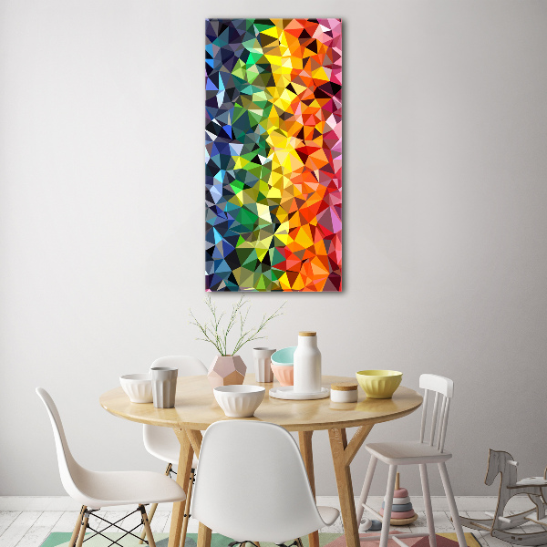 Foto auf glas vertikales Geometrischer Hintergrund