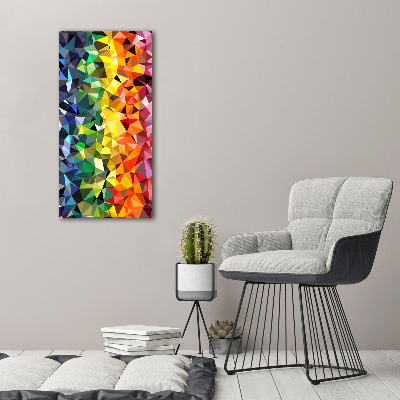 Foto auf glas vertikales Geometrischer Hintergrund