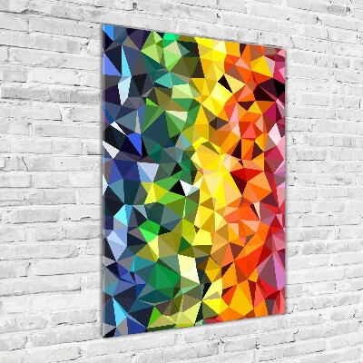 Foto auf glas vertikales Geometrischer Hintergrund