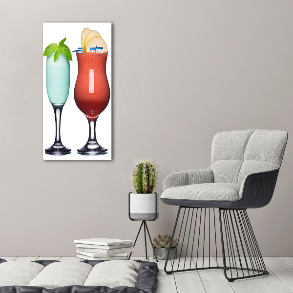 Foto auf glas vertikales Farbenfrohe Cocktails