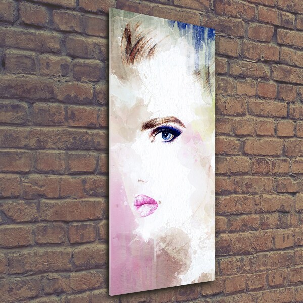 Foto auf glas vertikales Abstrakte Frau