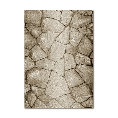 Bild aus glas vertikales Steinmauer