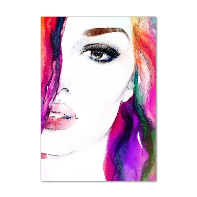 Bild aus glas vertikales Abstrakte Frau