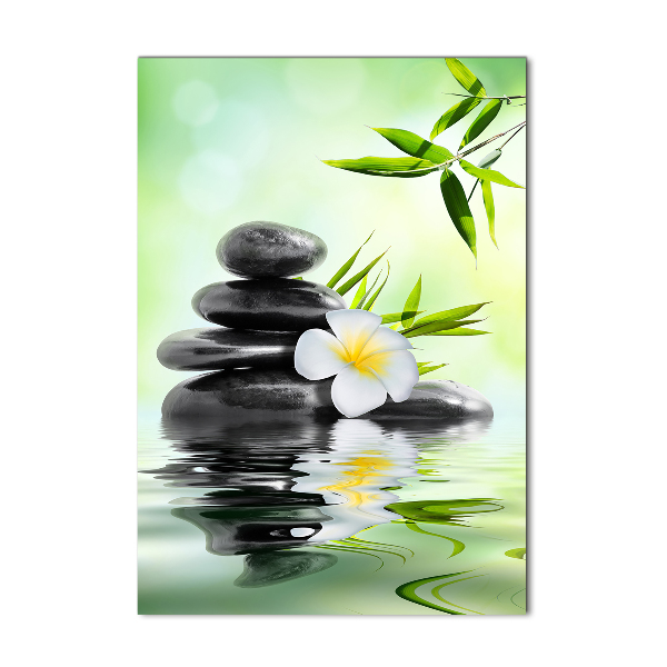 Bild aus glas vertikales Bambus