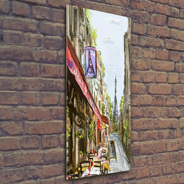 Bild aus glas vertikales Eiffelturm Paris