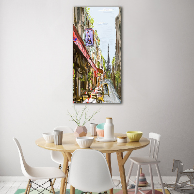 Bild aus glas vertikales Eiffelturm Paris