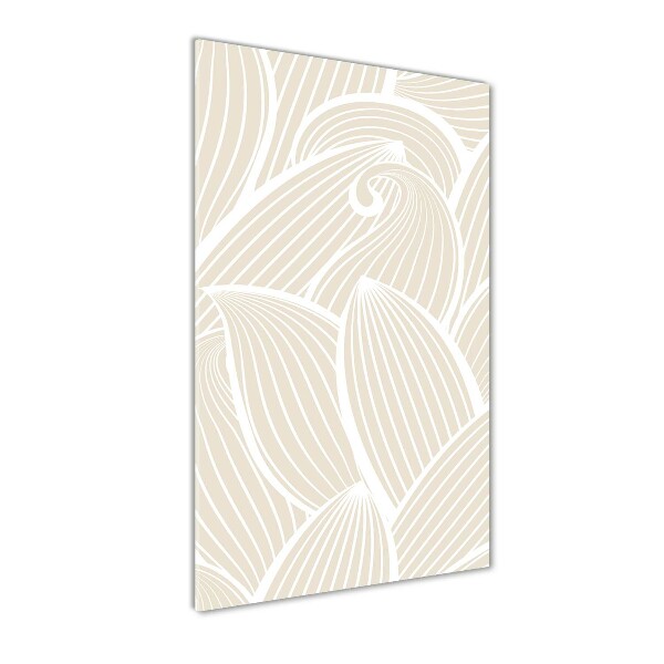 Bild aus glas vertikales Blütenblätter