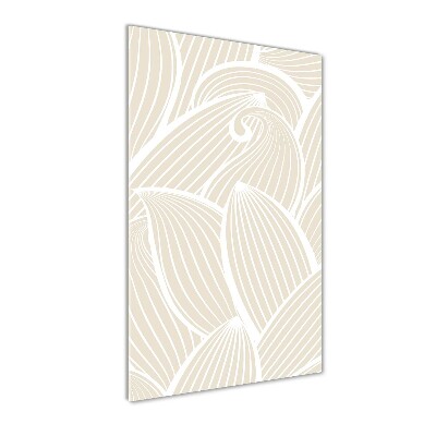 Bild aus glas vertikales Blütenblätter