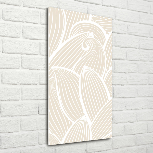 Bild aus glas vertikales Blütenblätter