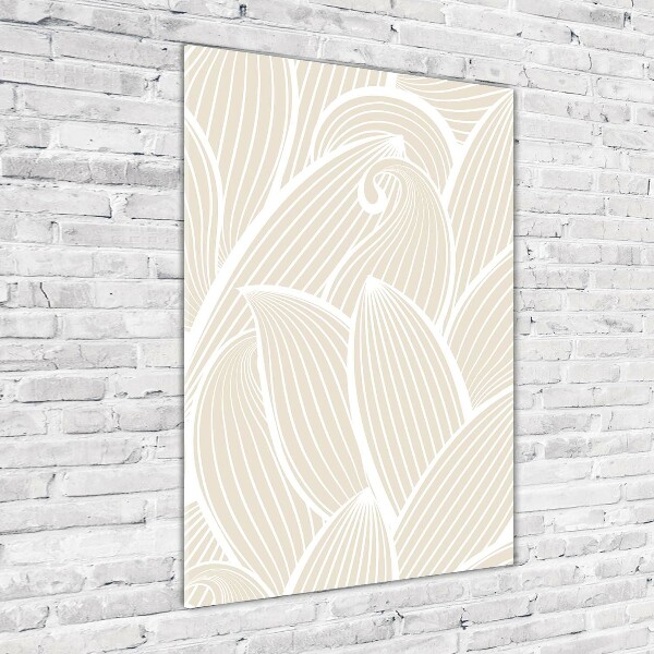 Bild aus glas vertikales Blütenblätter