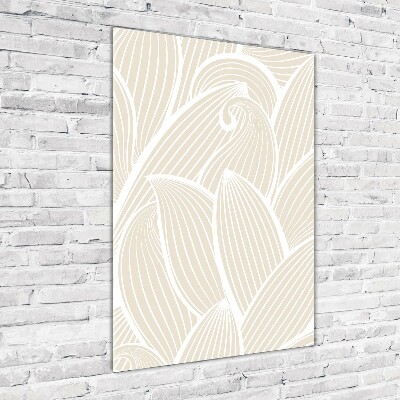 Bild aus glas vertikales Blütenblätter