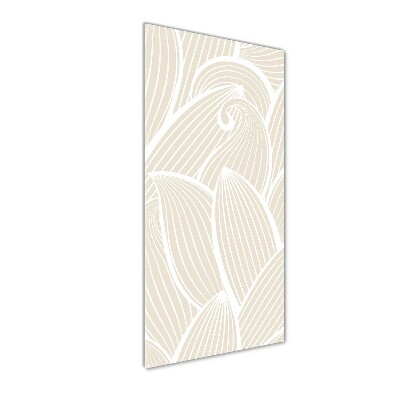 Bild aus glas vertikales Blütenblätter