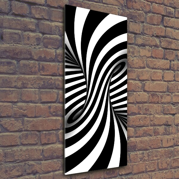 Foto auf glas vertikales Abstrakter Wirbel