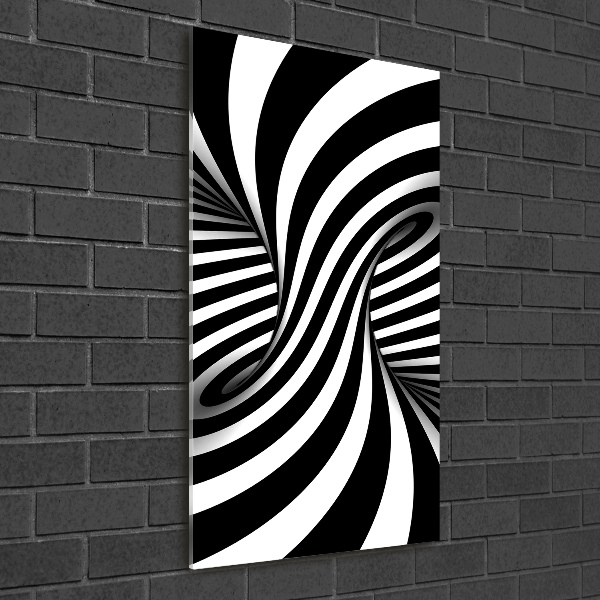 Foto auf glas vertikales Abstrakter Wirbel