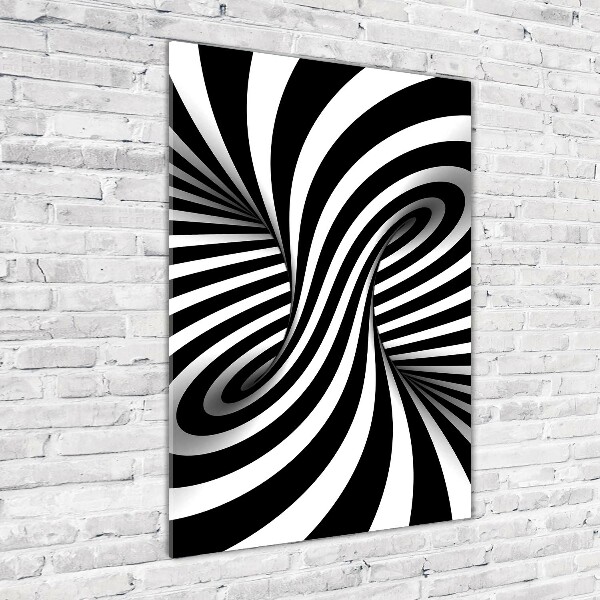 Foto auf glas vertikales Abstrakter Wirbel