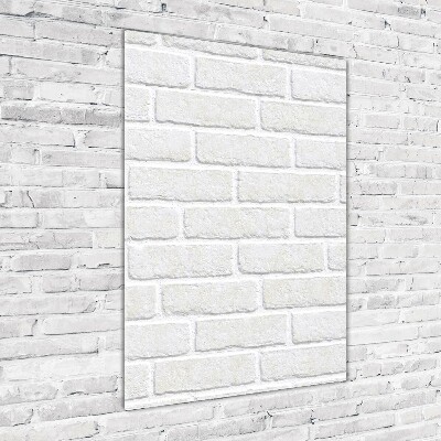 Foto auf glas vertikales Ziegelmauer