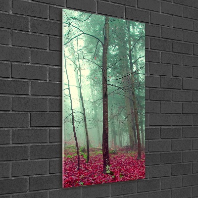 Foto auf glas vertikales Wald im Herbst