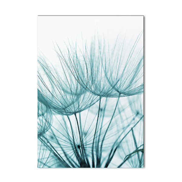 Glasbild vertikales Löwenzahnsamen