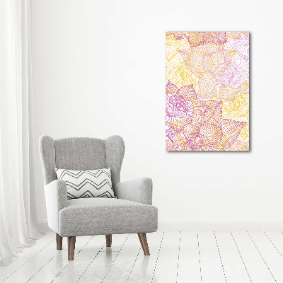 Bild aus glas vertikales Blumen