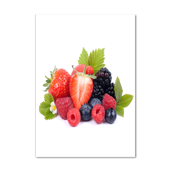 Foto auf glas vertikales Waldfrüchte