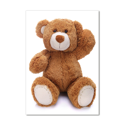 Bild aus glas vertikales Teddybär