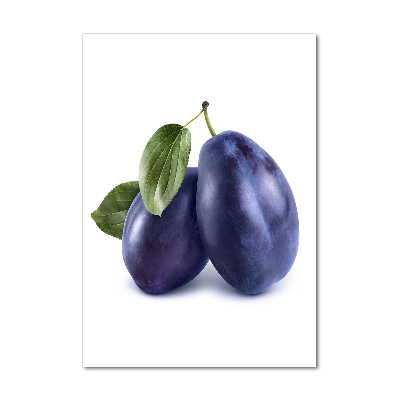 Bild aus glas vertikales Pflaumen