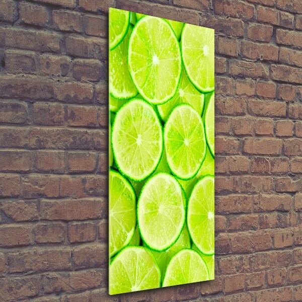 Glasbild vertikales Limes