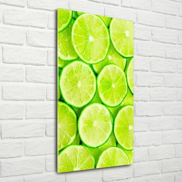 Glasbild vertikales Limes