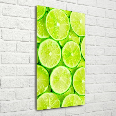 Glasbild vertikales Limes