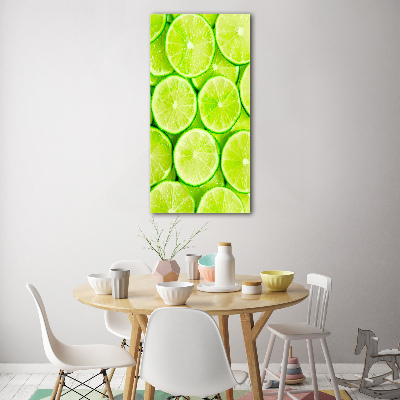 Glasbild vertikales Limes