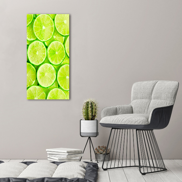 Glasbild vertikales Limes