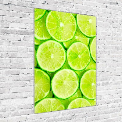 Glasbild vertikales Limes
