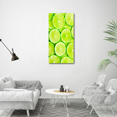 Glasbild vertikales Limes