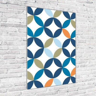 Foto auf glas vertikales Geometrischer Hintergrund