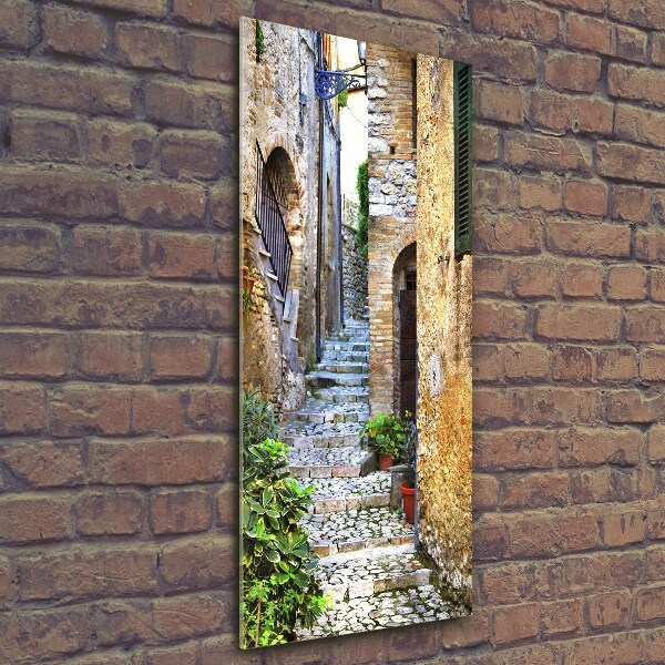 Bild aus glas vertikales Italienische Straßen