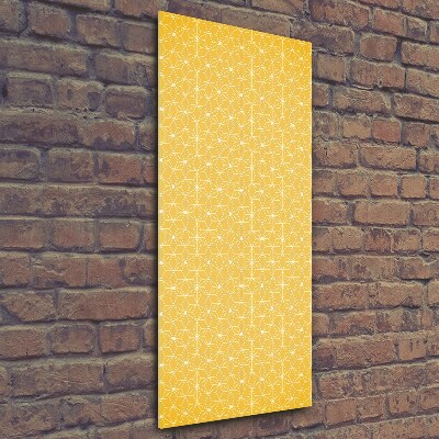 Glasbild vertikales Sterne