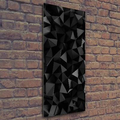 Glasbild vertikales 3D-Abstraktion