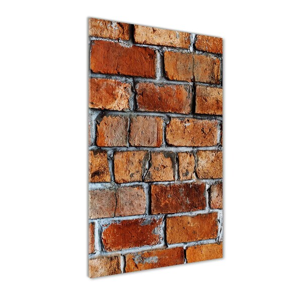 Foto auf glas vertikales Ziegelmauer