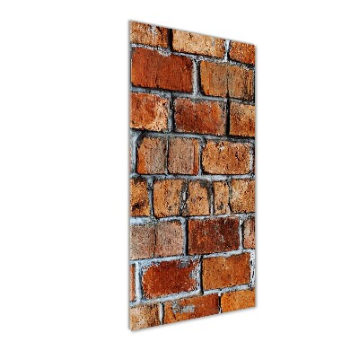 Foto auf glas vertikales Ziegelmauer