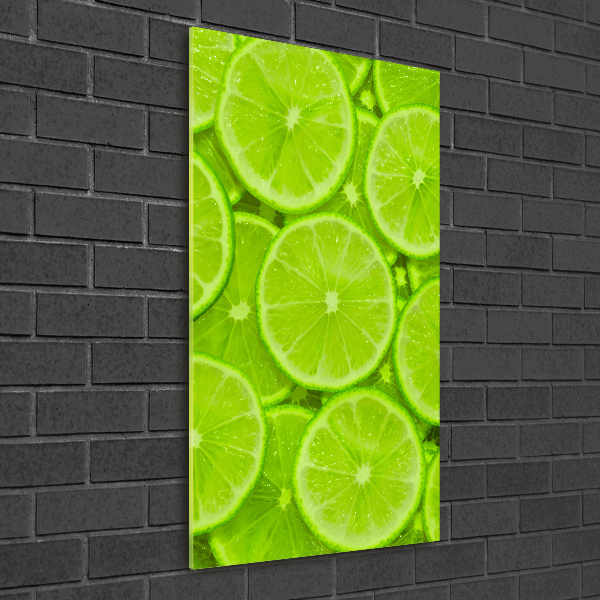 Glasbild vertikales Limes