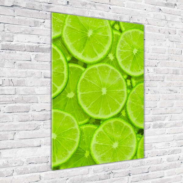 Glasbild vertikales Limes