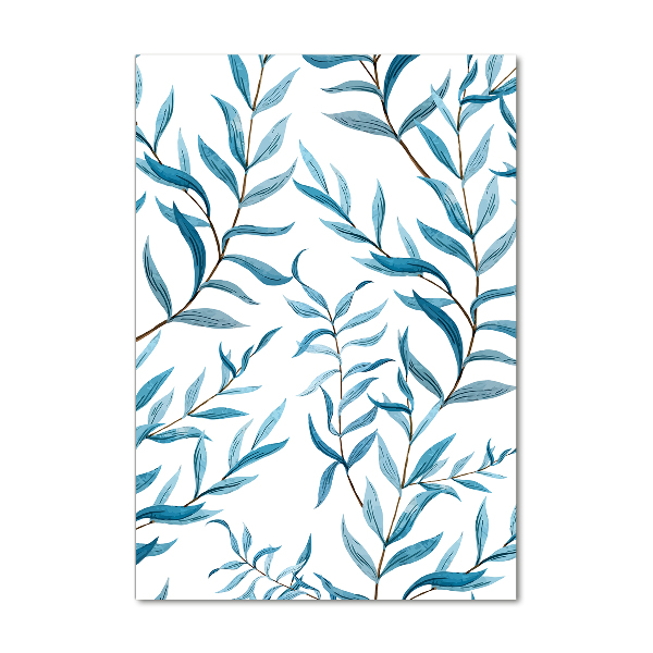 Foto auf glas vertikales Blätter