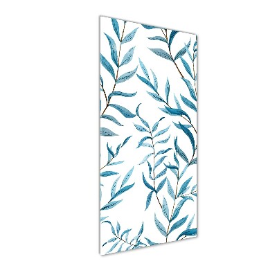 Foto auf glas vertikales Blätter