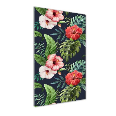 Bild aus glas vertikales Hawaiianisches Muster