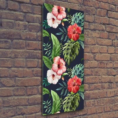 Bild aus glas vertikales Hawaiianisches Muster